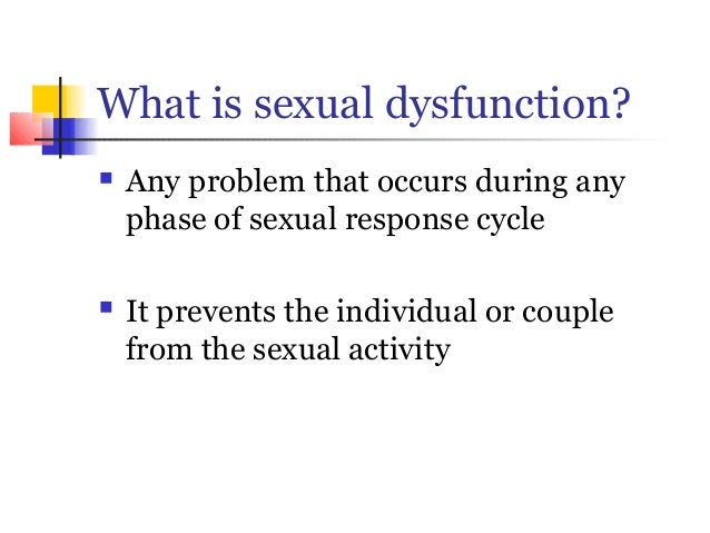what are sexual dysfunctions Nude cold girl
